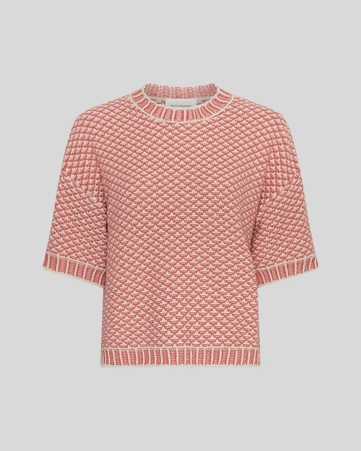 MSCH Catina Pilla 2/4 Pullover - Oatmeal/F Rose