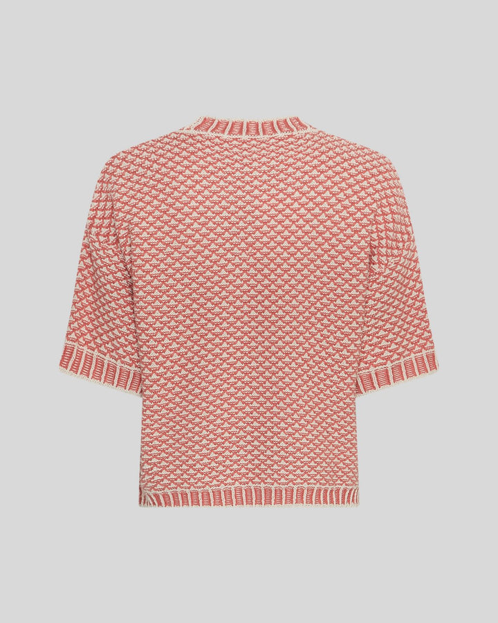 MSCH Catina Pilla 2/4 Pullover - Oatmeal/F Rose