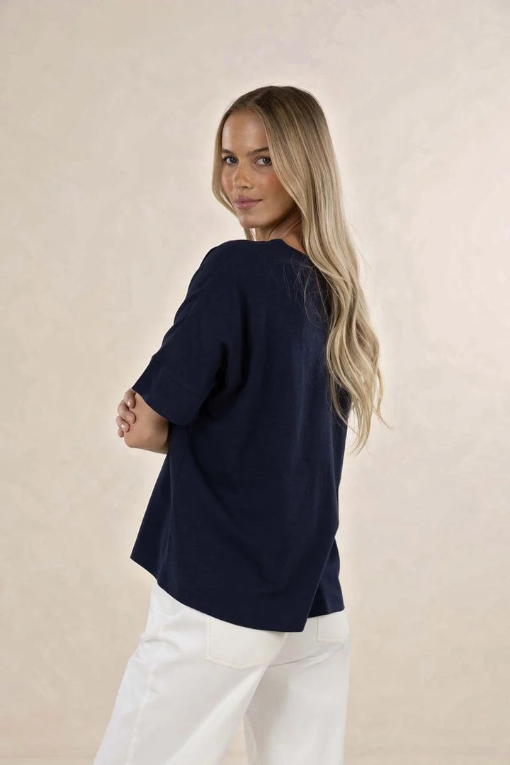 Navy Dippy Tee | Humidity