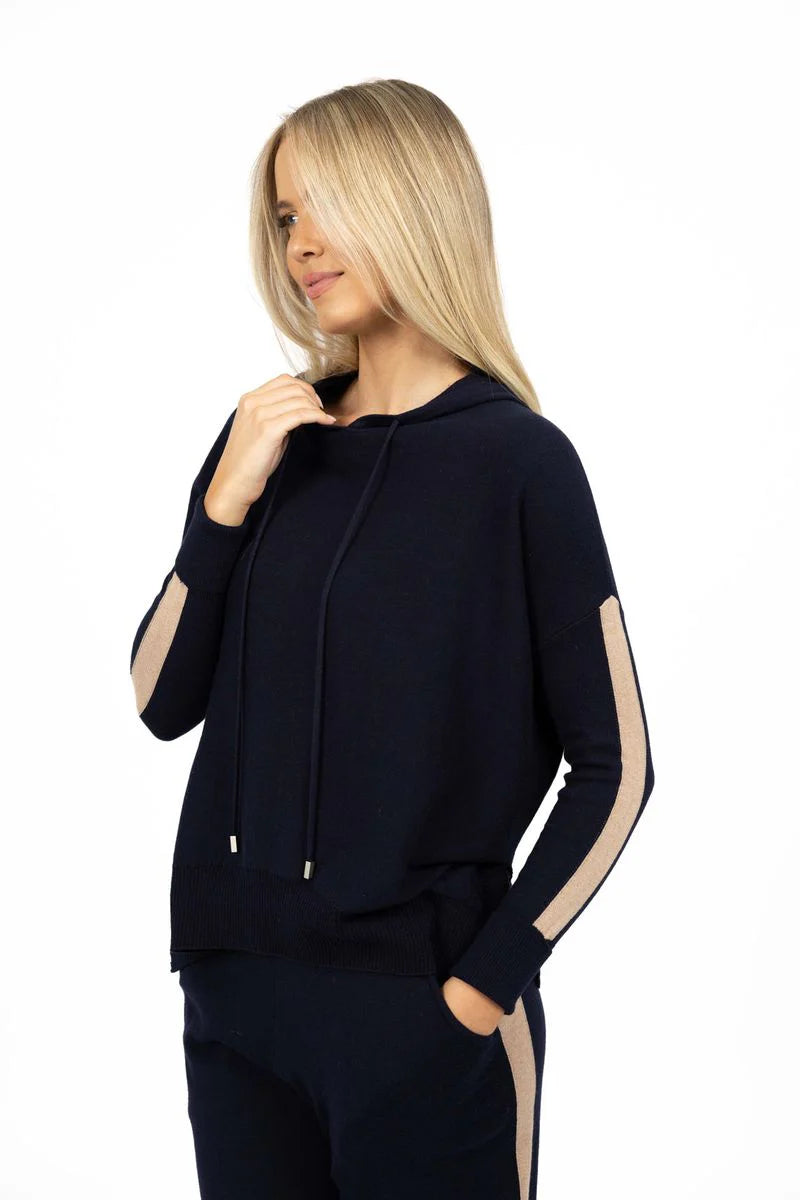 Peyton Hoodie - Indigo/Latte (HW26318)