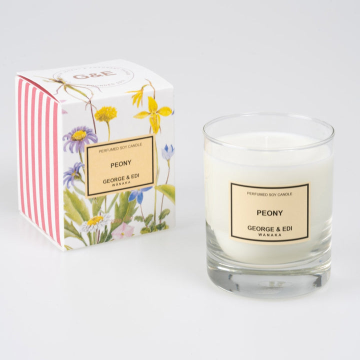 George and edi peony candle available from www.thecollectivenz.com