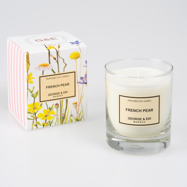 George and edi french pear candle available from www.thecollectivenz.com