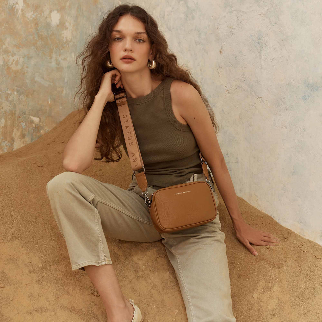 Status Anxiety Camel Plunder Bag With Dual Straps
