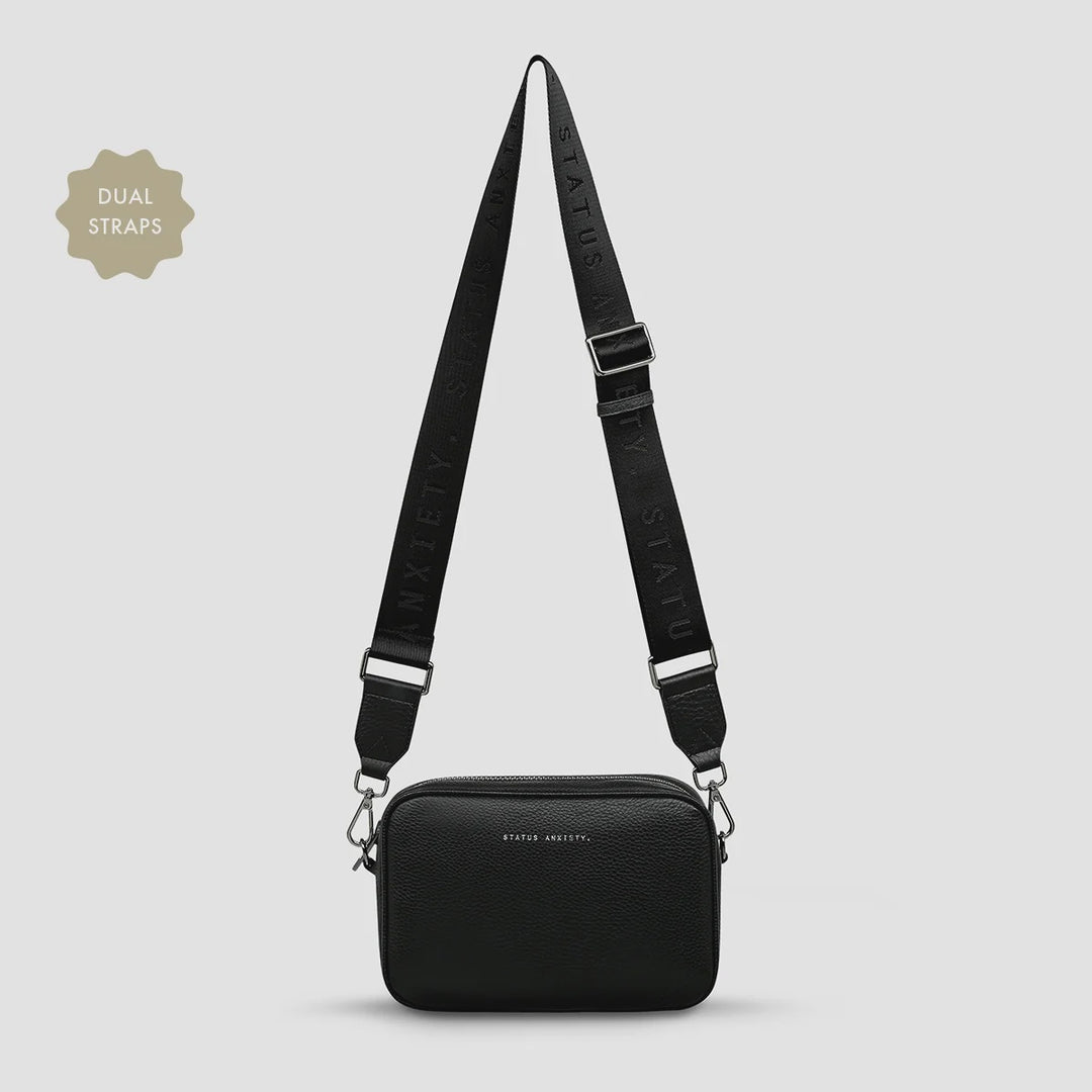 Status Anxiety Black Plunder Bag With Dual Straps