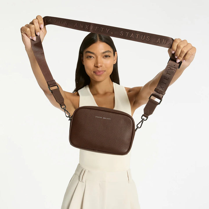 Status Anxiety Cocoa Plunder Bag With Dual Straps