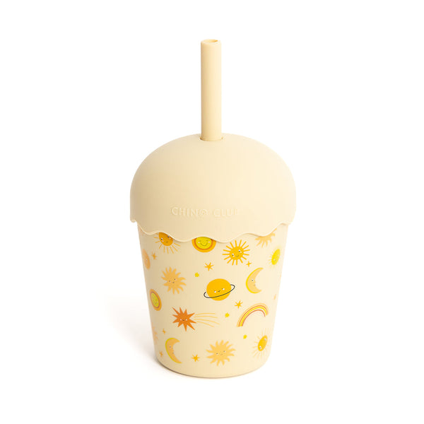 Chino Clubs brand new tropical moana printed smoothie cups with lid and straw - complete in a cute gift box, available from www.thecollectivenz.com