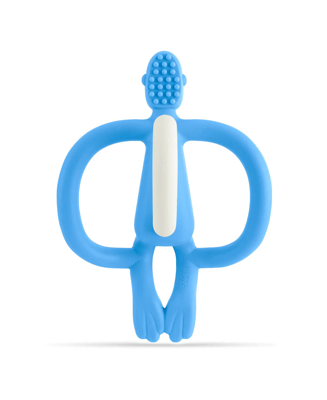Monkey Teething Toy and Gel Applicator - Baby Blue