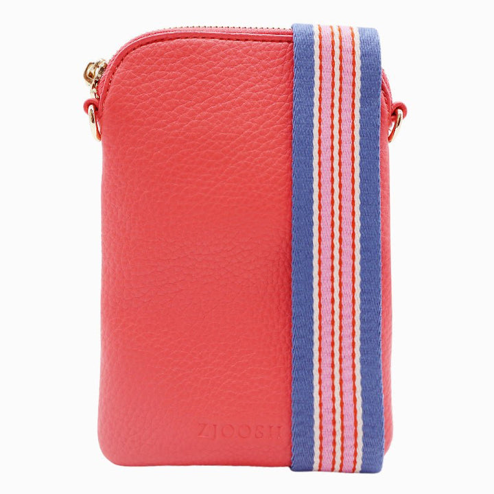 The Wanderer Cross Body Bag by Zjoosh is just the right size to carry a phone, lip gloss, cards and keys. With 4 internal card holders and an external zipper pocket on the back, she keeps all your easy to loose items safe. Available from www.thecollectivenz.com
