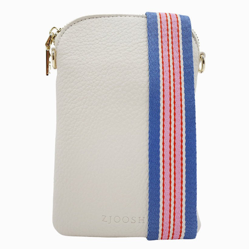 The Wanderer Cross Body Bag by Zjoosh is just the right size to carry a phone, lip gloss, cards and keys. With 4 internal card holders and an external zipper pocket on the back, she keeps all your easy to loose items safe. Available from www.thecollectivenz.com