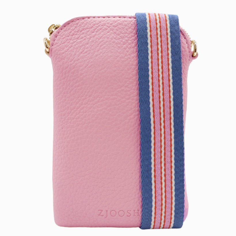 The Wanderer Cross Body Bag by Zjoosh is just the right size to carry a phone, lip gloss, cards and keys. With 4 internal card holders and an external zipper pocket on the back, she keeps all your easy to loose items safe. Available from www.thecollectivenz.com
