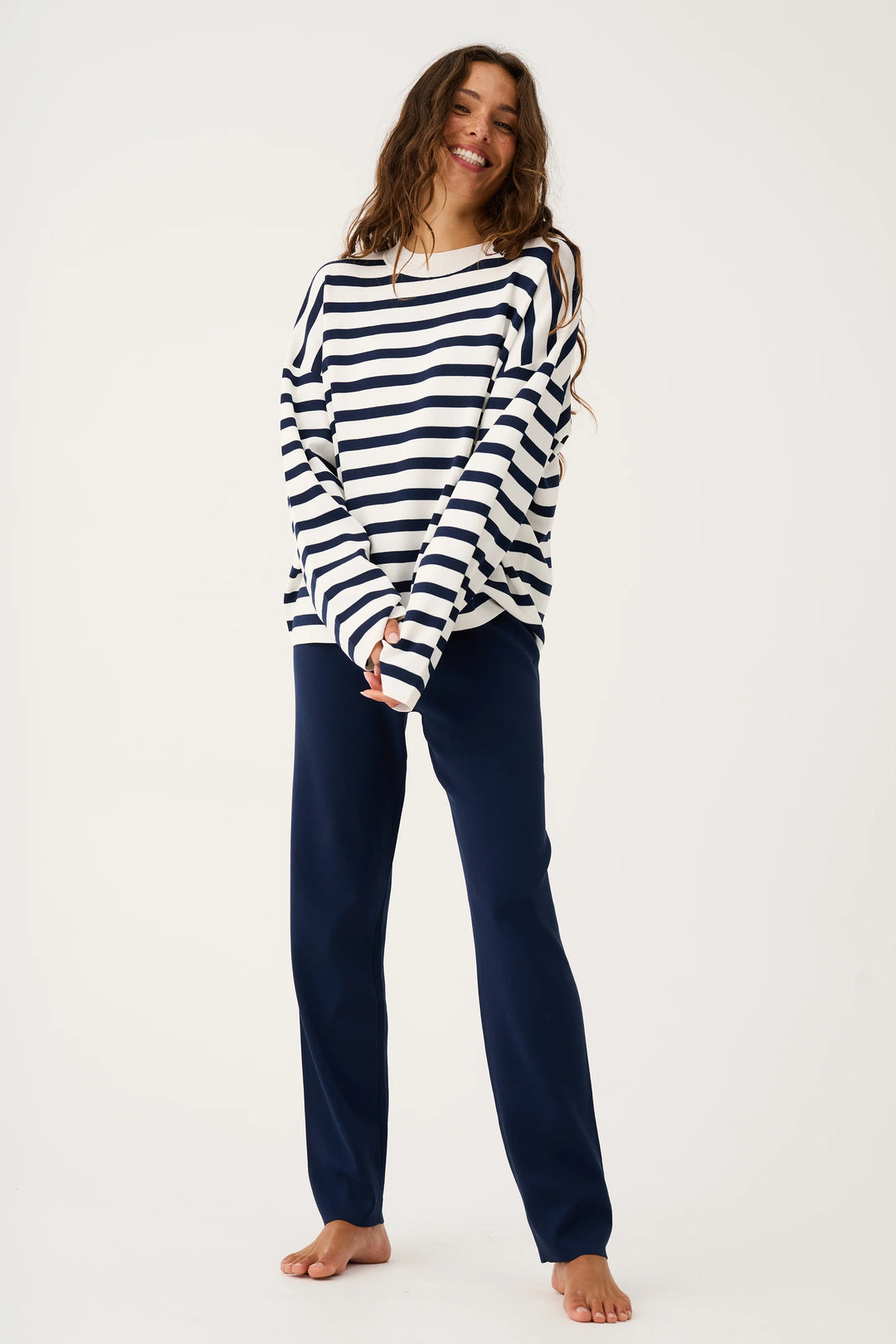 CW Rae Knit - Navy Stripe