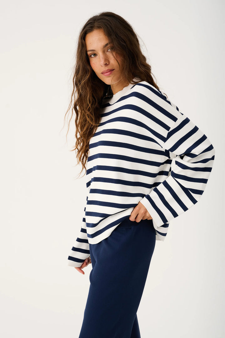 CW Rae Knit - Navy Stripe