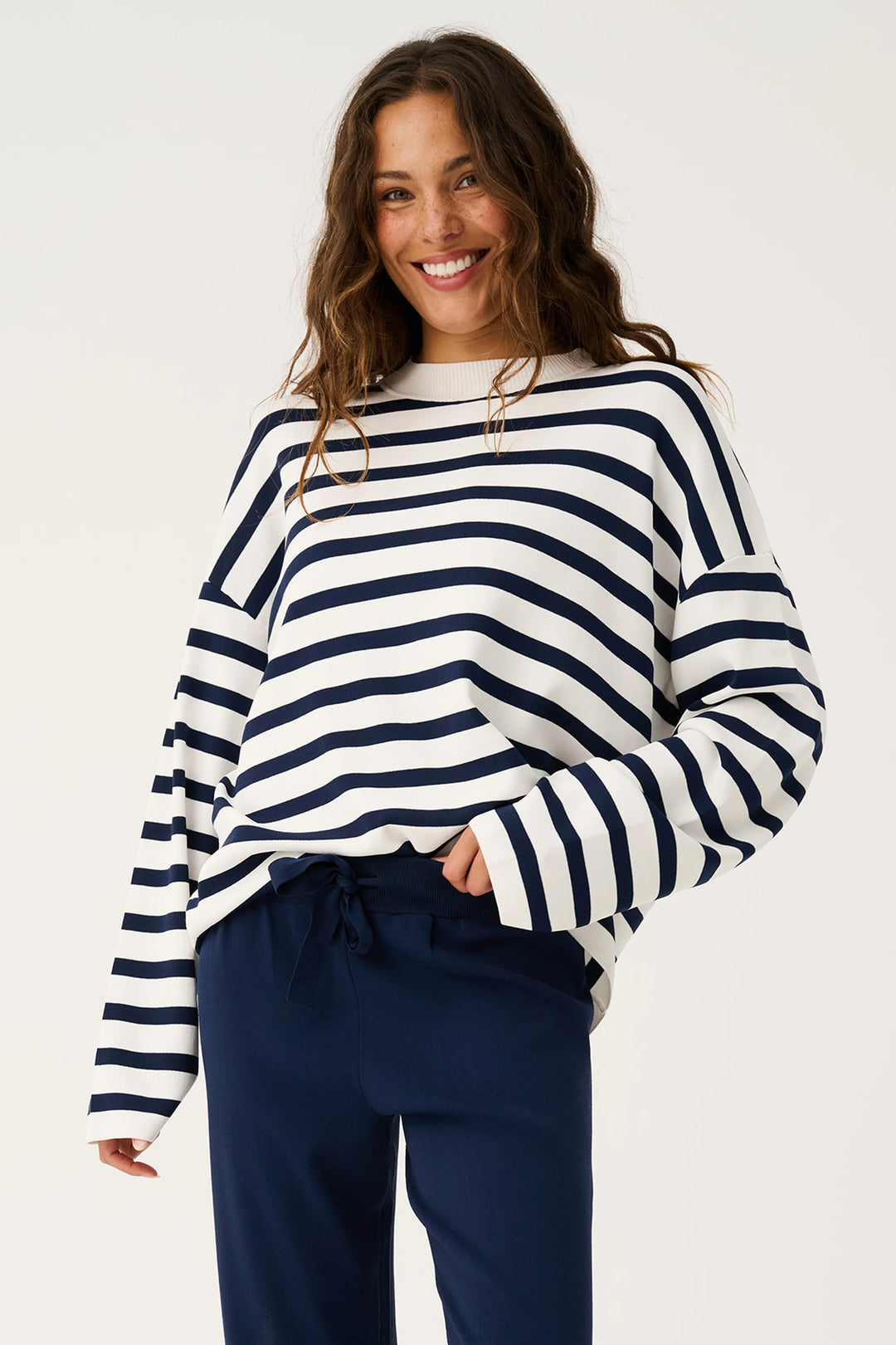 CW Rae Knit - Navy Stripe
