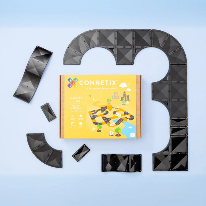 Connetix Roads / Ramps & Intersections  pack 16pc