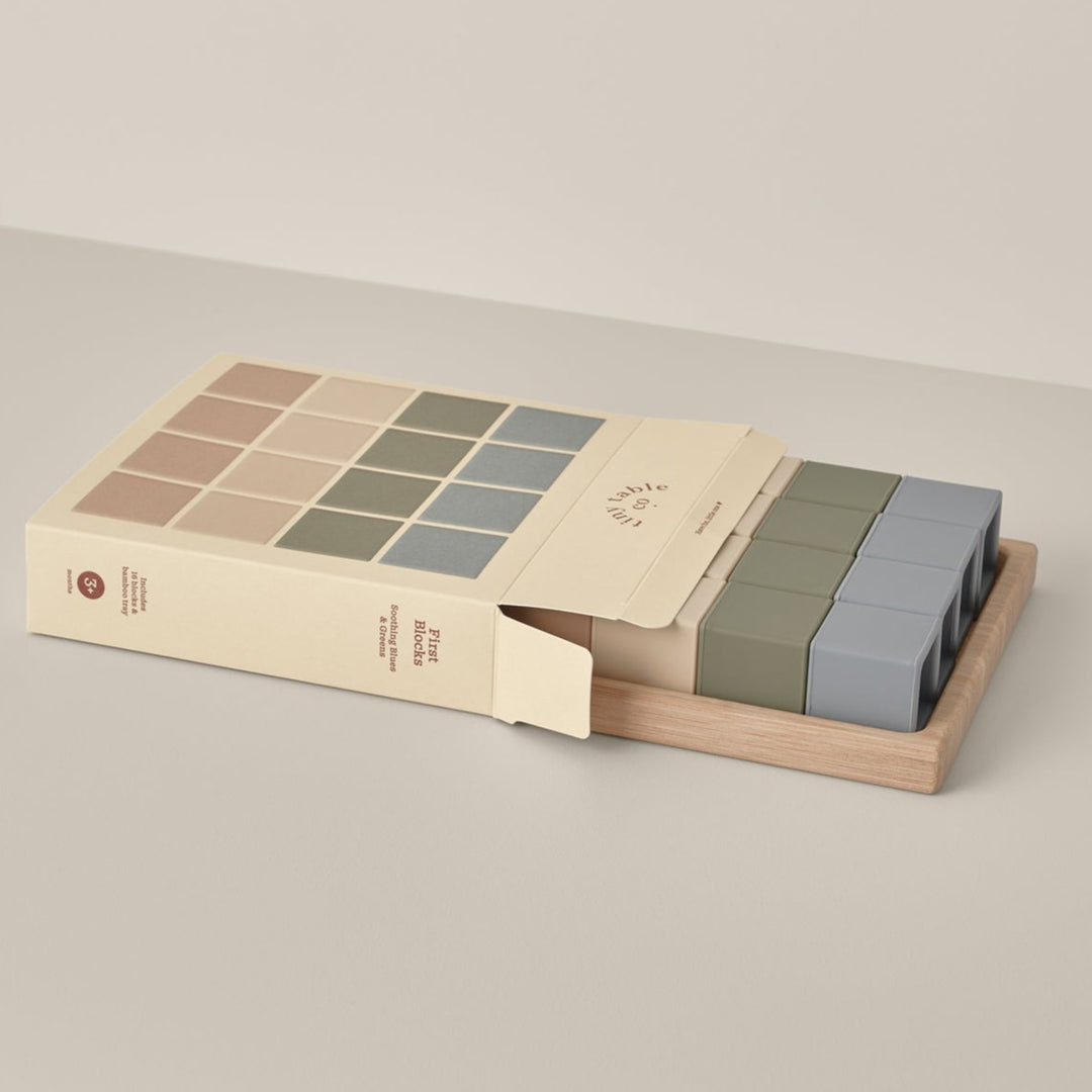 Tiny Table silicone first blocks available from www.thecollectivenz.com