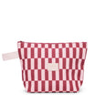 Red and white checkered bag on a white background
