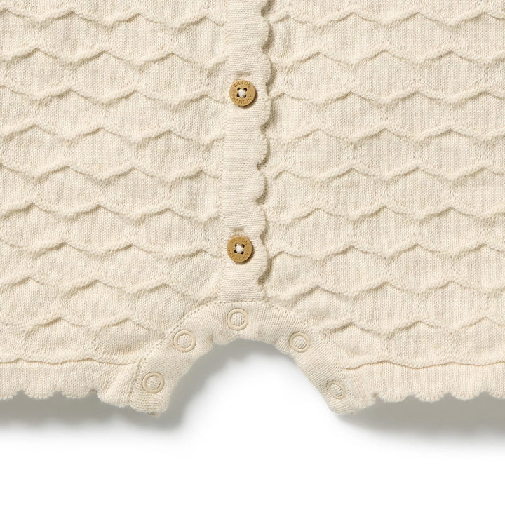 Milk Cloud Knitted Chevron Growsuit | Wilson & Frenchy