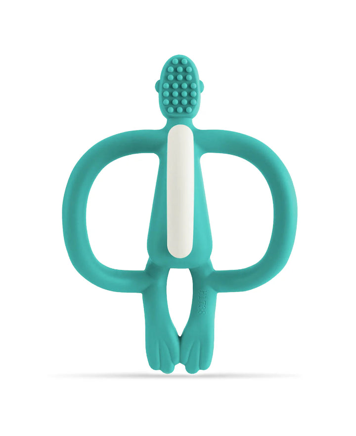 Monkey Teething Toy and Gel Applicator - Emerald Green