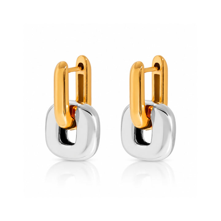 Link Up Earrings | Chaos & Company ( Available in Gold & Two Toned)