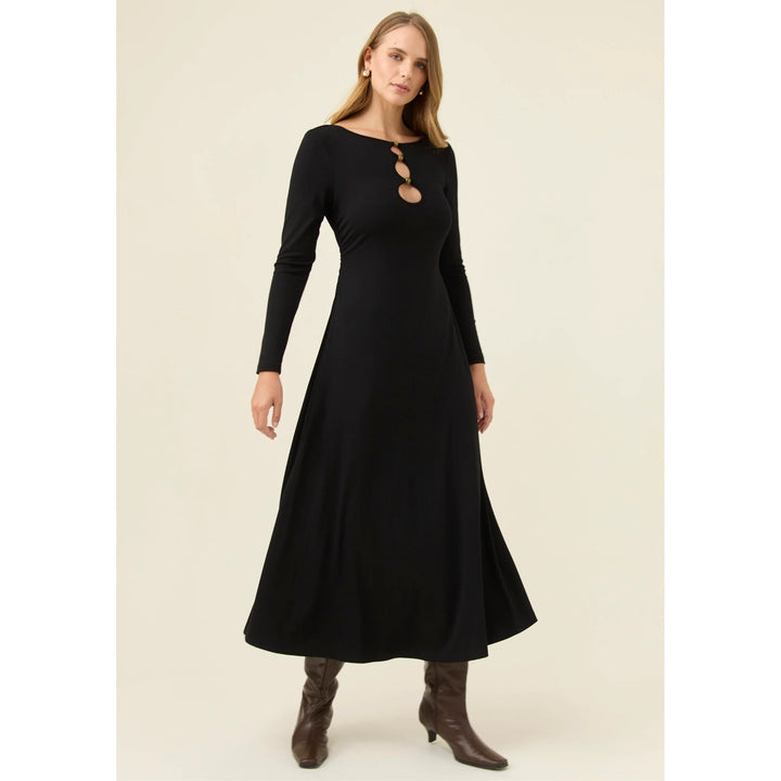 Naria Bead Dress - Onyx