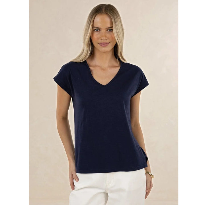 Must have Navy SS V-Neck | Humidity