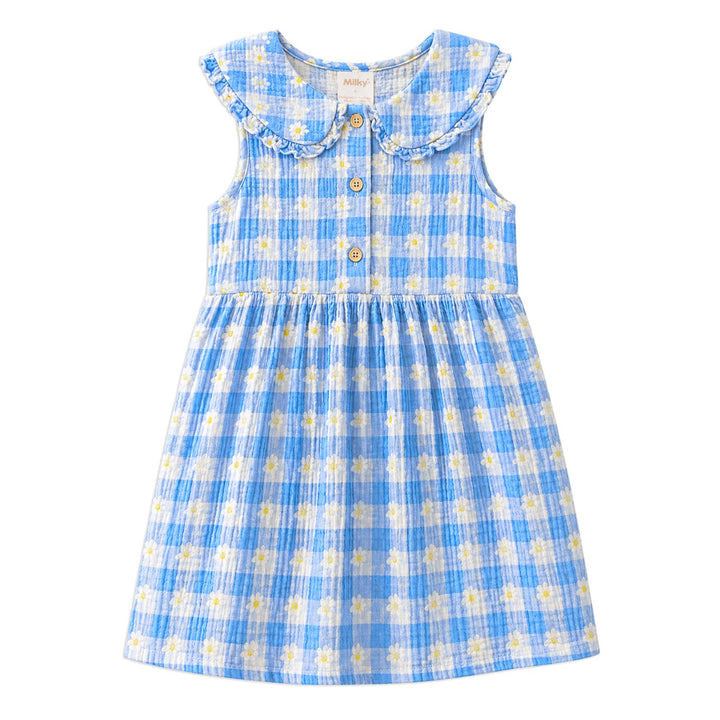 Daisy Check Dress | Milky