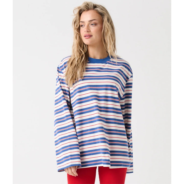Carter LS Red Slate Stripe | Cartel & Willow