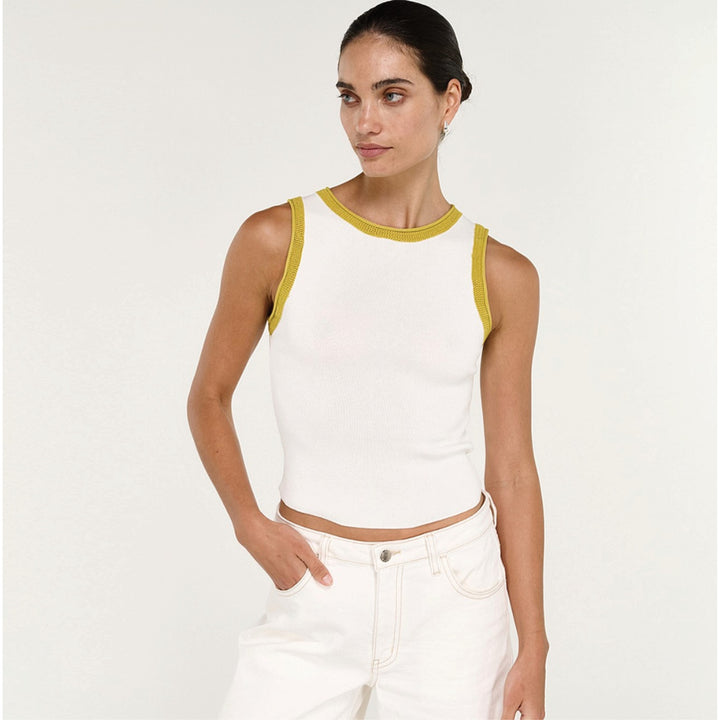 Noemi Contrast Knit Tank | Staple The Label