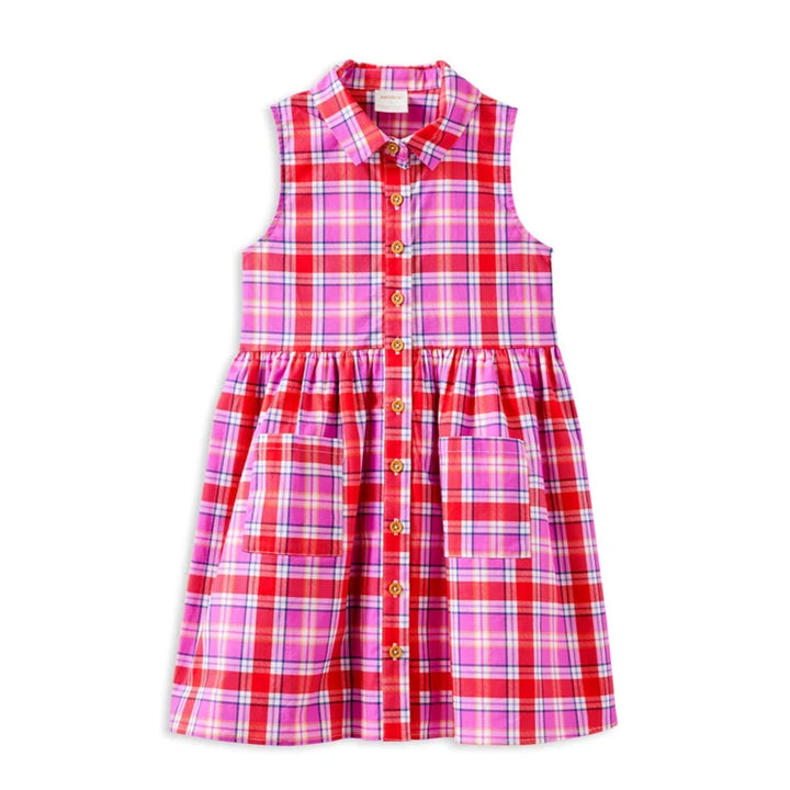 Sunset Plaid Check Dress | Milky