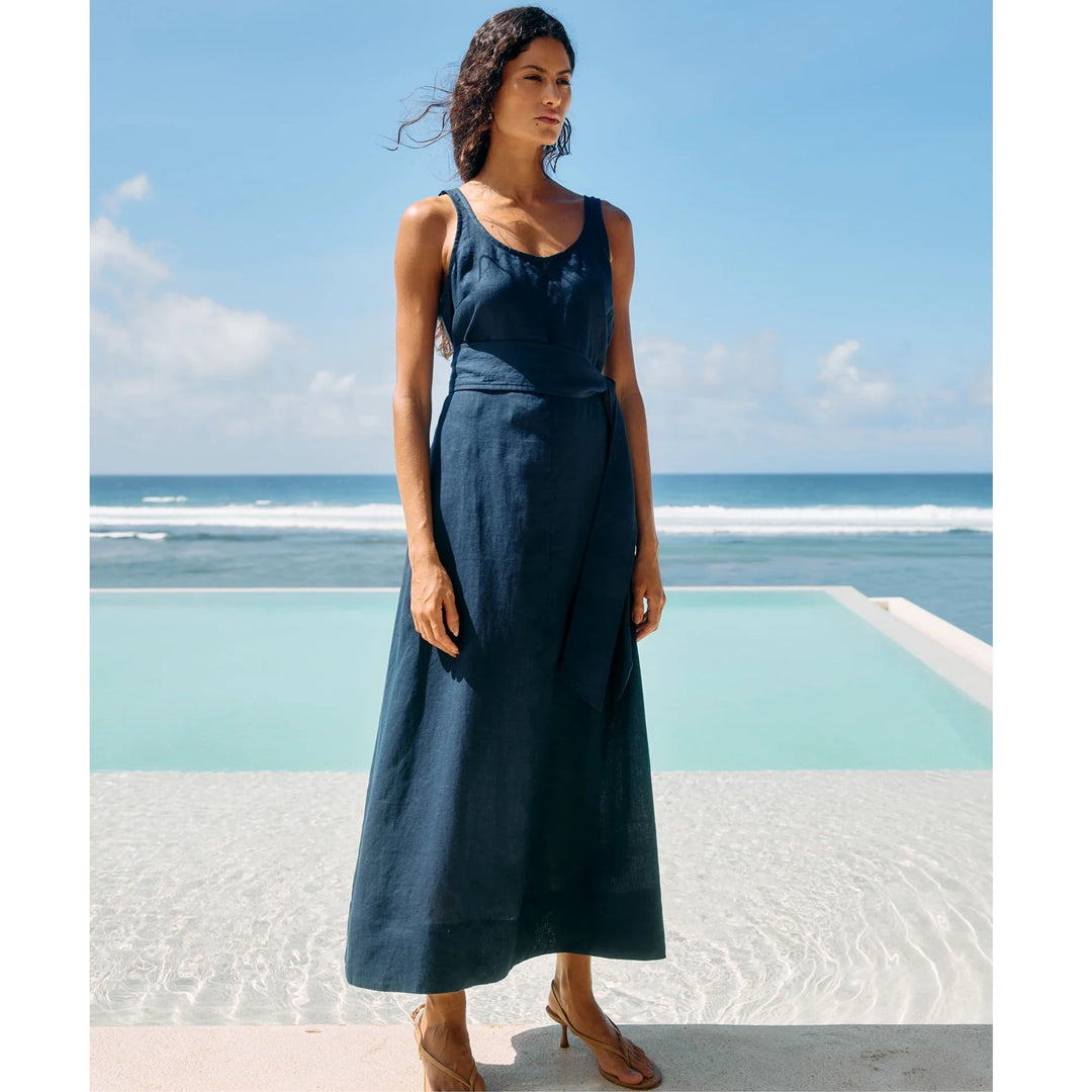 Eb + Ive Cove Tank Maxi Dress - Indigo