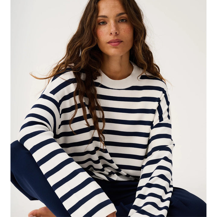 CW Rae Knit - Navy Stripe