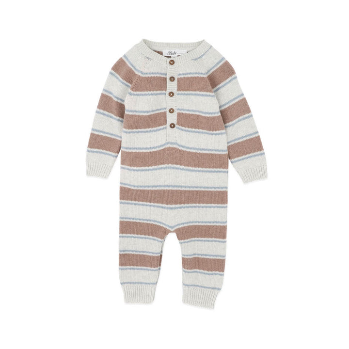 Alvin Stripe Knitted Romper