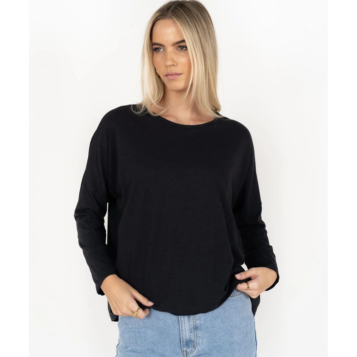 Dippy LS Tee - Slate (HW26502)