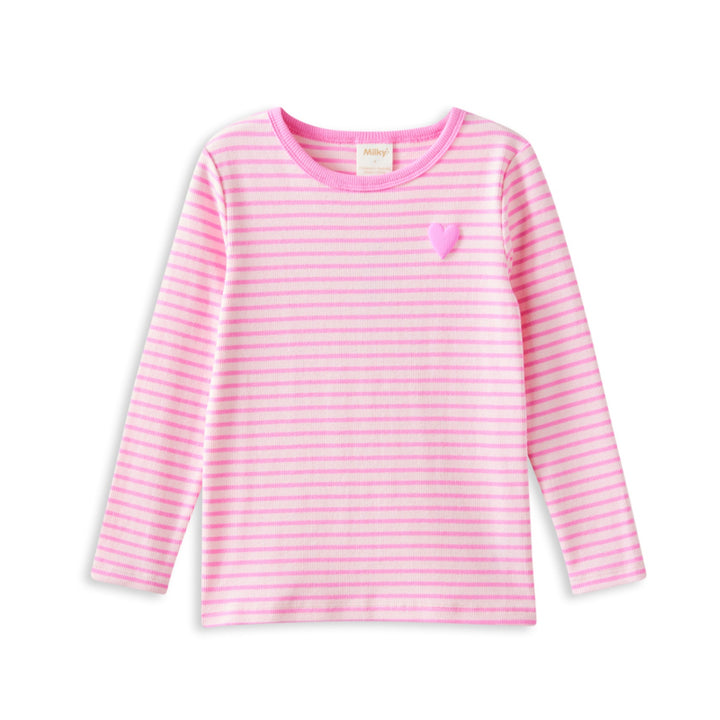 Tickled Pink Stripe Tee