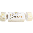 Bubbly Bears confectionery package with gold and white design on a white background