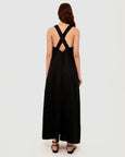 Sabine Cross Back Maxi Dress - Black