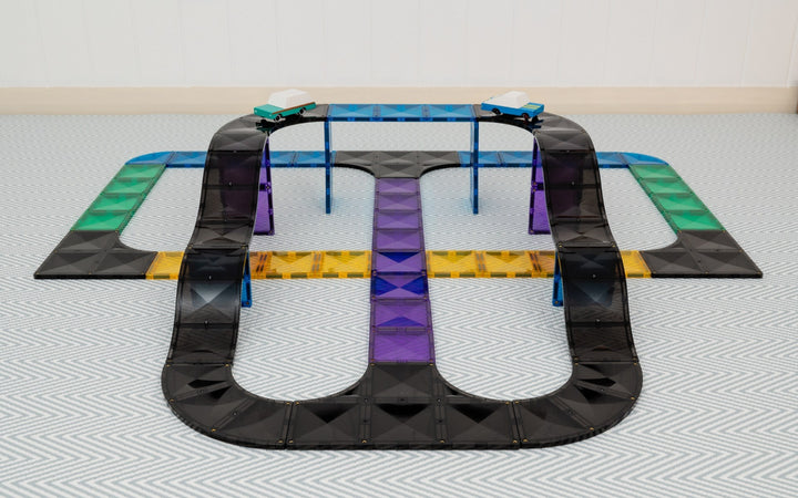 connetic Toy track set on a flat surface with a white background