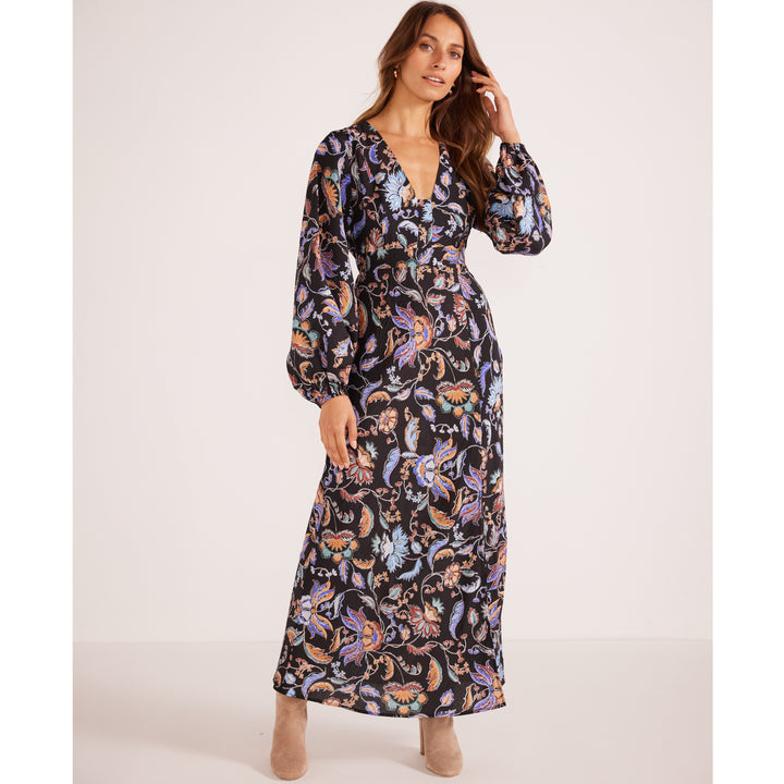 Minkpink celeste long sleeve midi dress available from www.thecollectivenz.com