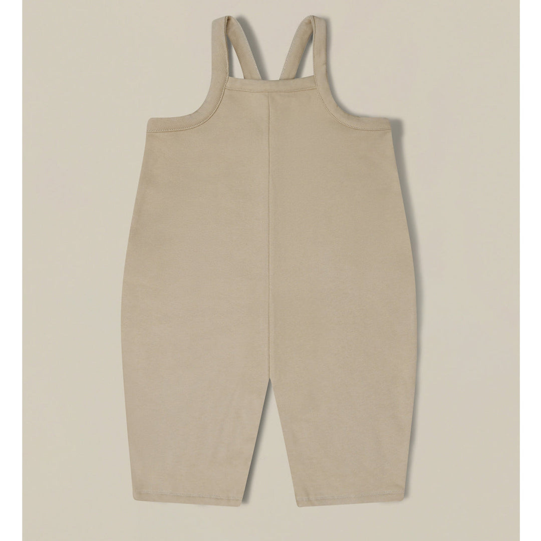 Organic Zoo warm sand dungarees available from www.thecollectivenz.com