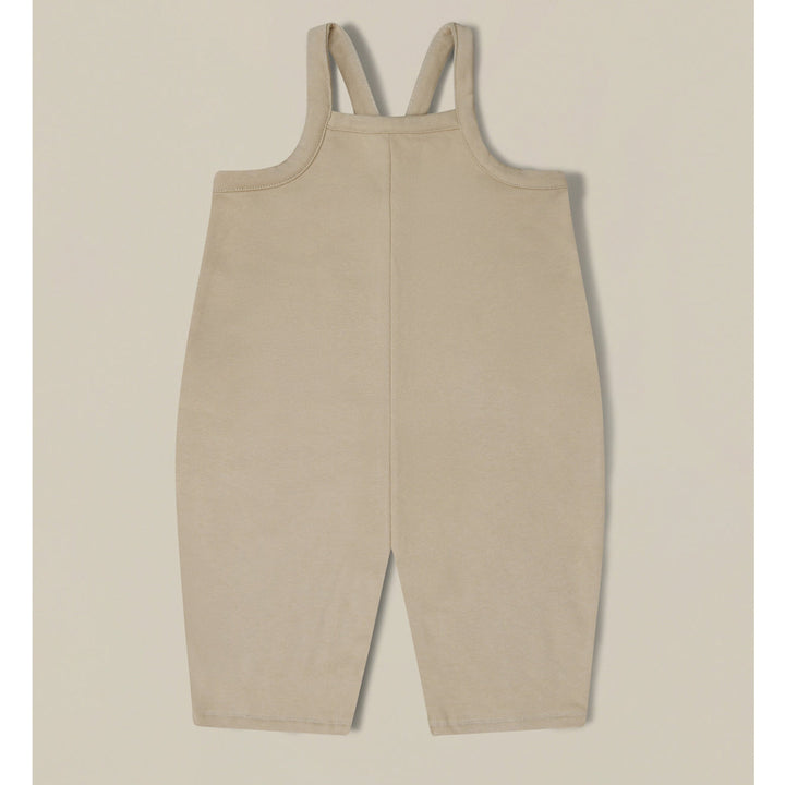 Organic Zoo warm sand dungarees available from www.thecollectivenz.com