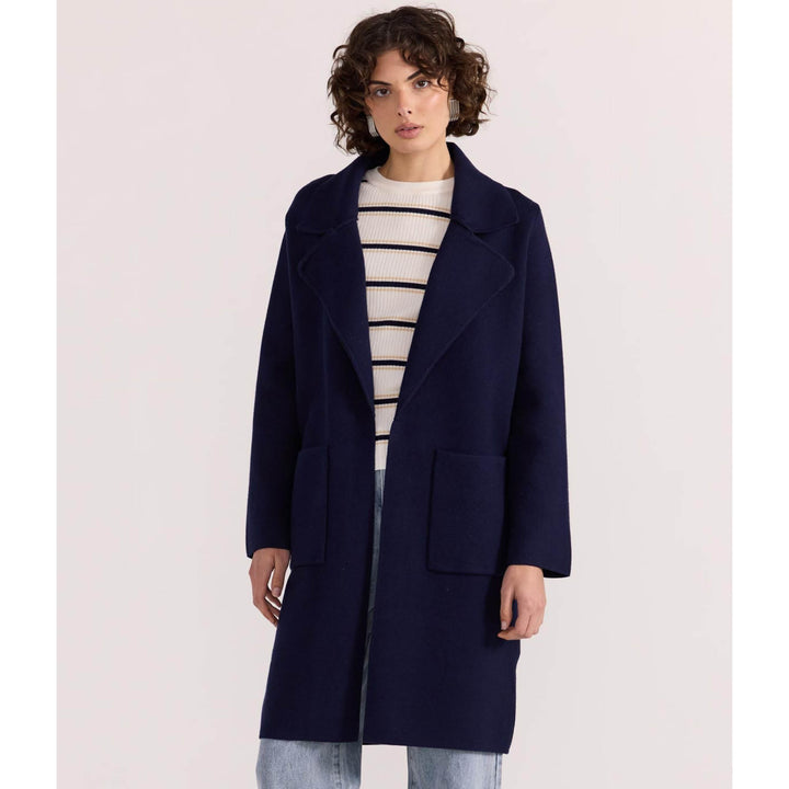 Where structure meets softness, the Hunter Coatigan is an essential outerwear piece designed for modern layering. Available from www.thecollectivenz.com