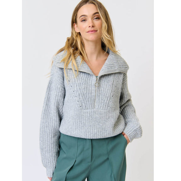 CW Azura Knit Pullover - Grey Marle