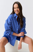 Tammy Shirt -  Cobalt Stripe