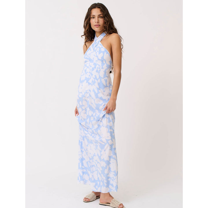 Sabrina Halter Dress  - Floral Mist