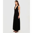 Sabine Cross Back Maxi Dress - Black