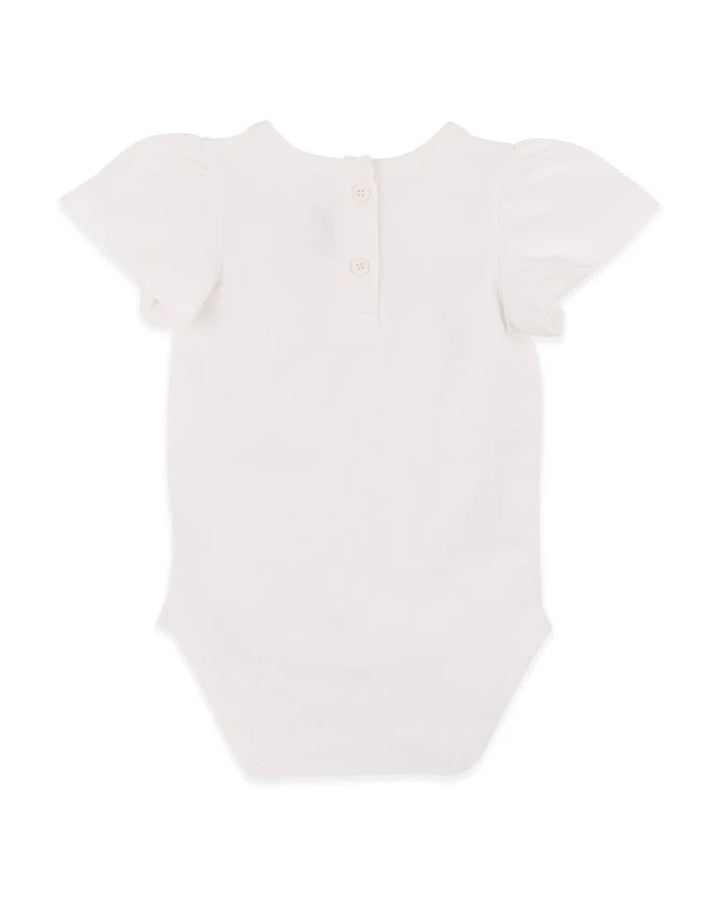 Grow Wild Embroidered bodysuit - Cloud