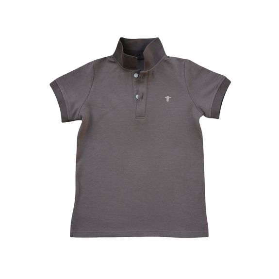 Mocha jubee & co polo shirt on a white background