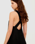 Sabine Cross Back Maxi Dress - Black