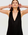 Sabine Cross Back Maxi Dress - Black
