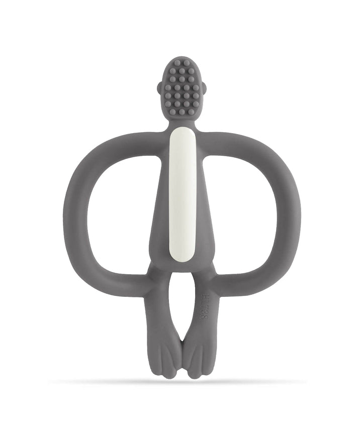 Monkey Teething Toy and Gel Applicator - Grey